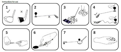 Yurty 3 in 1 Golf Accessory, A fold-out pitch-mark repairer. A magnetic button, equipped with a metal ball marker.